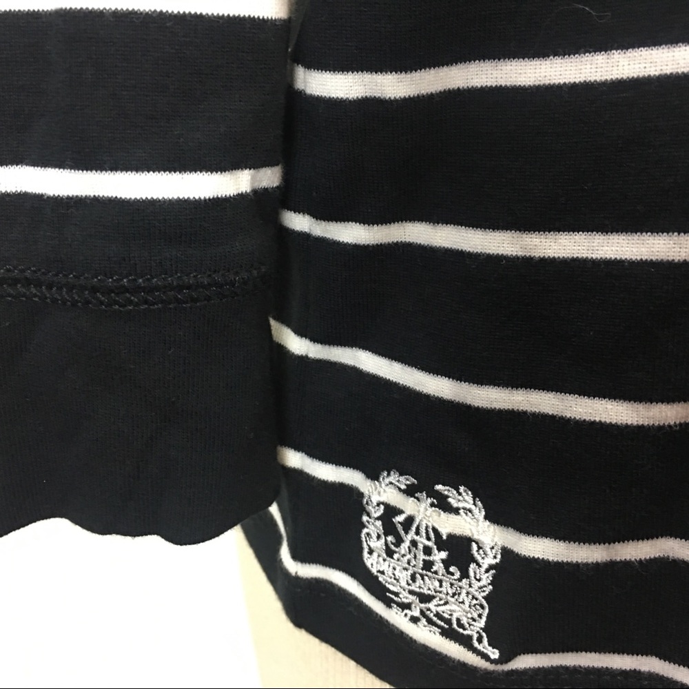 NWT Black w/ White Stripes American Living Top - Picture 3 of 7